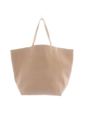 Celine Cabas Phantom Tote Handbag Leather Beige